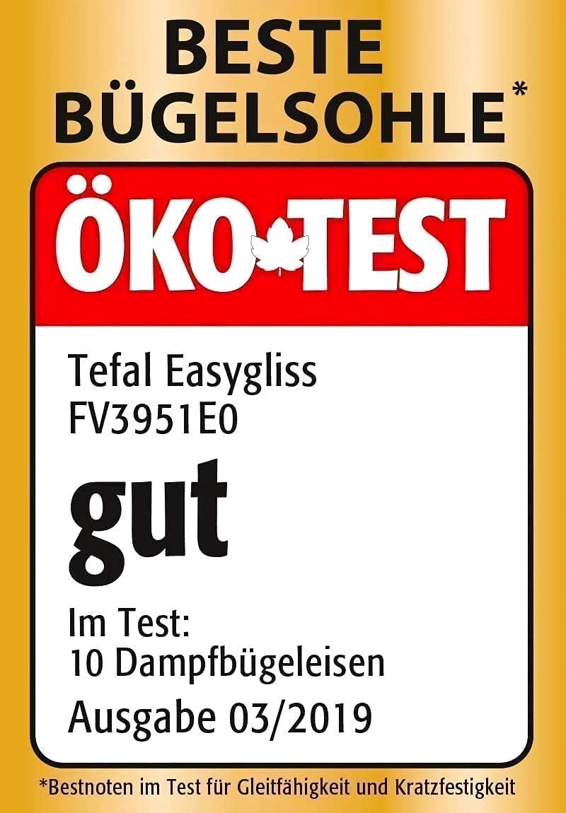 Tefal Dampfbügeleisen FV57, 2400 W, Bügeleisen, 2400 Watt, Dampfstoß von 190 g/min